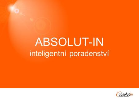 ABSOLUT-IN inteligentní poradenství. Poradenská společnost ABSOLUT-IN působí na českém finančním trhu od roku 2001. Poskytuje služby v oblasti pojištění,
