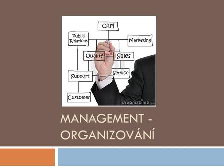 MANAGEMENT - ORGANIZOVÁNÍ. Obsah Management - Organizování © Ing. Jan Weiser  Manažerská funkce organizování  Nejdůležitější nástroje organizování 