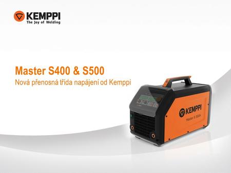 Master S400 & S500 Nová přenosná třída napájení od Kemppi.
