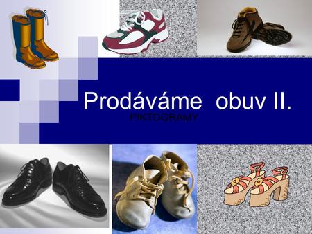 Prodáváme obuv II. PIKTOGRAMY. STŘEDNÍ PRŮMYSLOVÁ ŠKOLA A STŘEDNÍ ODBORNÁ ŠKOLA GASTRONOMIE A SLUŽEB, MOST, PŘÍSPĚVKOVÁ ORGANIZACE DIGITÁLNÍ UČEBNÍ MATERIÁL.