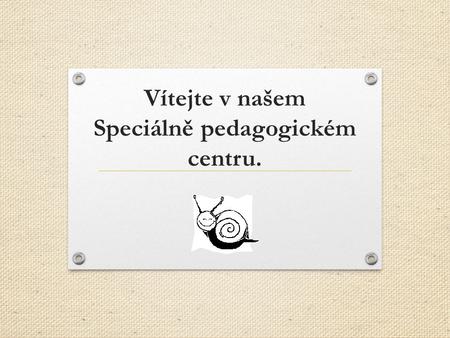 Vítejte v našem Speciálně pedagogickém centru..