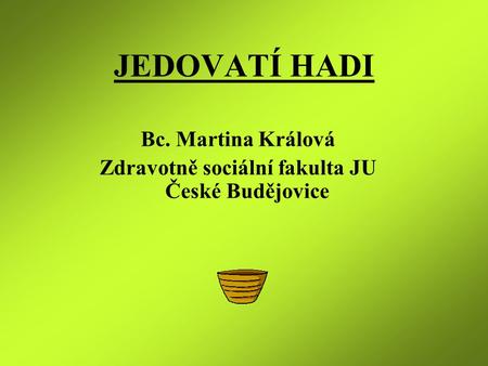 Zdravotně sociální fakulta JU České Budějovice