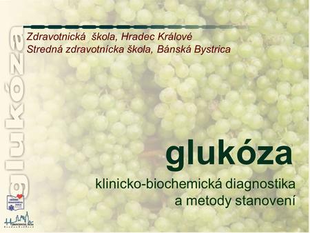 glukóza klinicko-biochemická diagnostika a metody stanovení