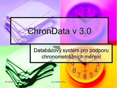 Databázový systém pro podporu chronometrážních měření