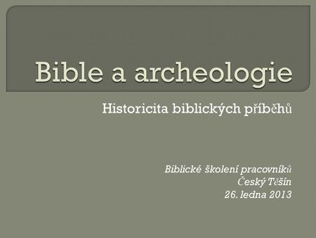 Historicita biblických příběhů