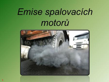 Emise spalovacích motorů