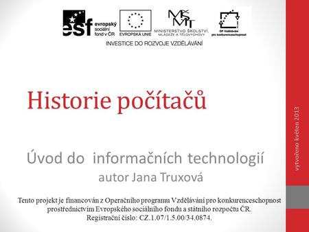 Úvod do informačních technologií autor Jana Truxová