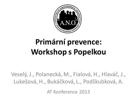 Primární prevence: Workshop s Popelkou