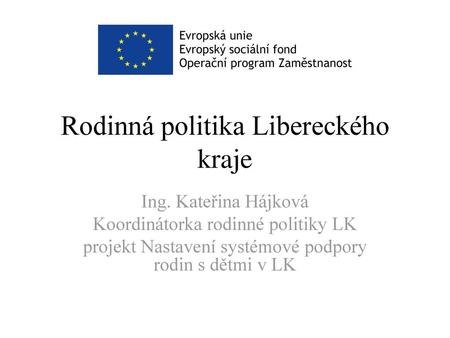 Rodinná politika Libereckého kraje