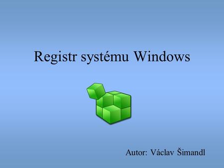 Registr systému Windows