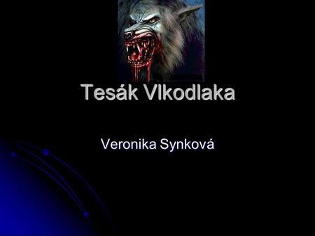 Tesák Vlkodlaka Veronika Synková.