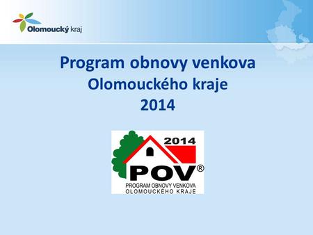 Program obnovy venkova Olomouckého kraje 2014