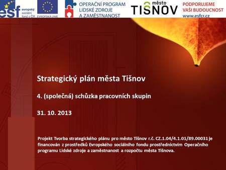 Strategický plán města Tišnov 4