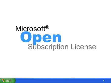 1 Microsoft ® Open Subscription License 2 Správa a administrace licencí = hotová noční můra …
