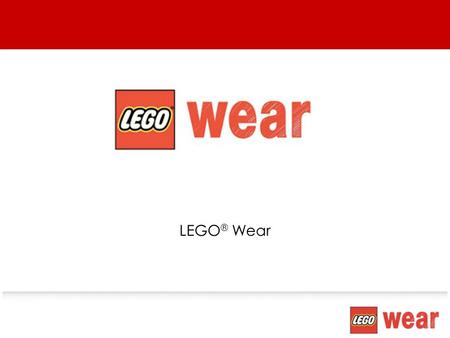 LEGO® Wear.
