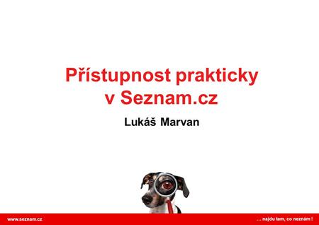 Přístupnost prakticky v Seznam.cz