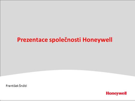 Prezentace společnosti Honeywell