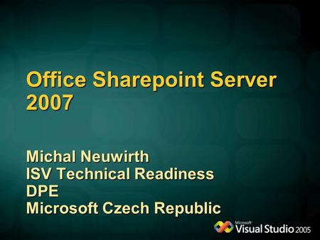 Office Sharepoint Server 2007