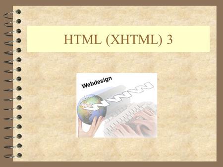HTML (XHTML) 3. 2 META INFORMACE V závěru se opět vracím k hlavičce dokumentu, kde se definují tzv. META informace. Zapisují se jako nepárová značka s.
