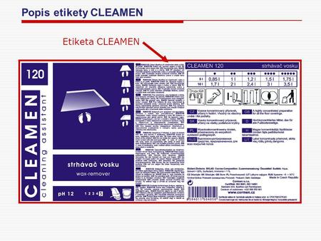 Popis etikety CLEAMEN Etiketa CLEAMEN.
