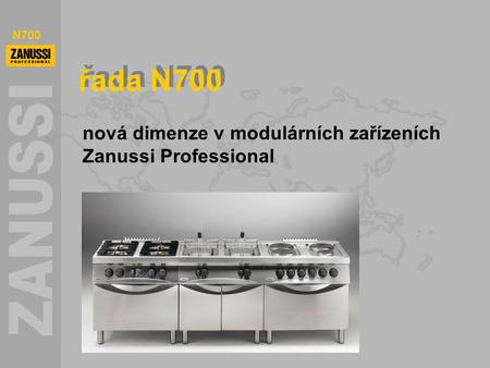 nová dimenze v modulárních zařízeních Zanussi Professional