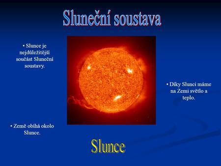 Sluneční soustava Slunce