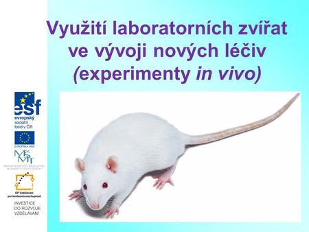 Pokusy na laboratorních zvířatech jsou nedílnou a nenahraditelnou součástí biomedicínských experimentů Musí se zachovávat pravidla hry (zákony) Dodržování.