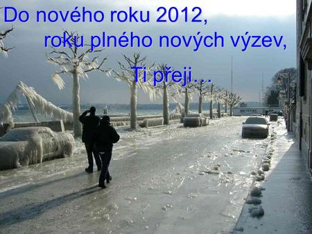 Do nového roku 2012, roku plného nových výzev, Ti přeji… Ti přeji…