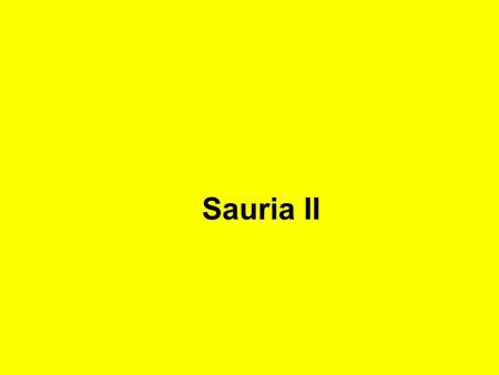 Sauria II.