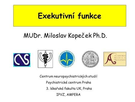 MUDr. Miloslav Kopeček Ph.D.