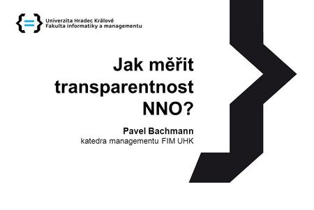 Jak měřit transparentnost NNO?