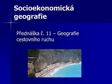 Socioekonomická geografie