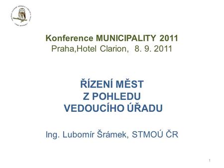 Konference MUNICIPALITY 2011
