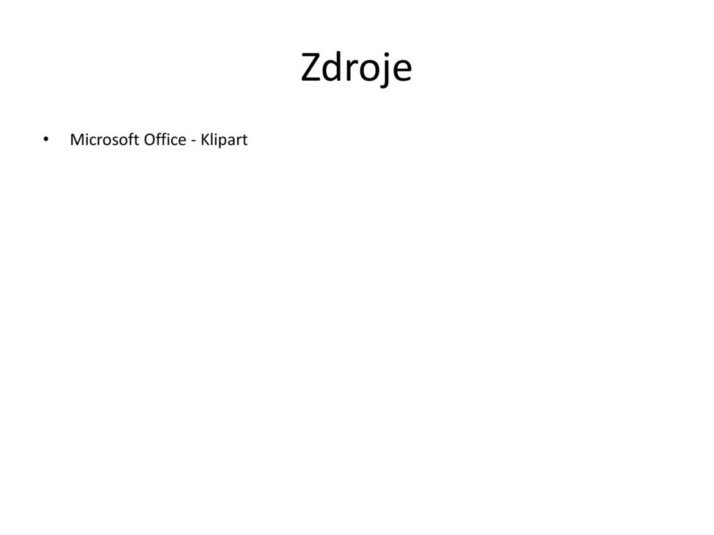 Zdroje Microsoft Office - Klipart