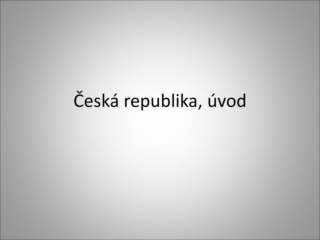 Česká republika, úvod