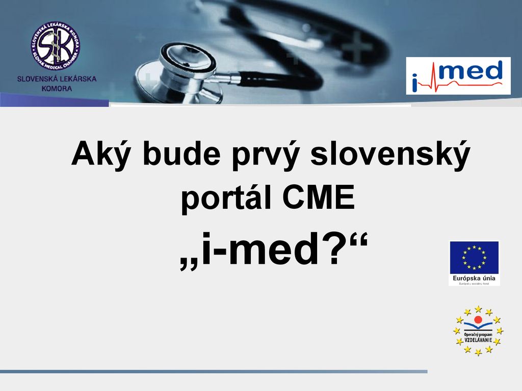 Aký bude prvý slovenský portál CME „i-med
