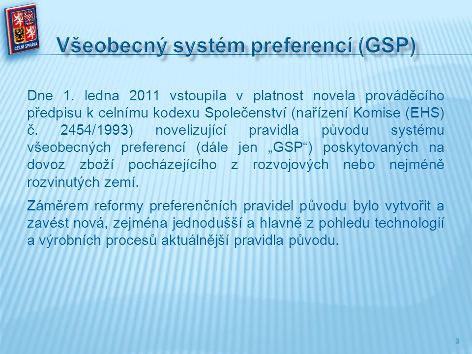 Všeobecný systém preferencí (GSP)