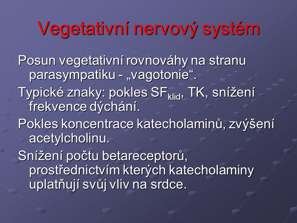 Vegetativní nervový systém