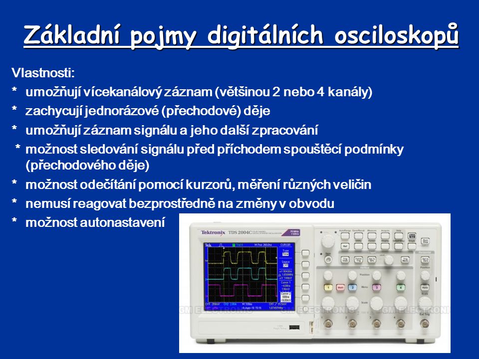 Základní pojmy digitálních osciloskopů