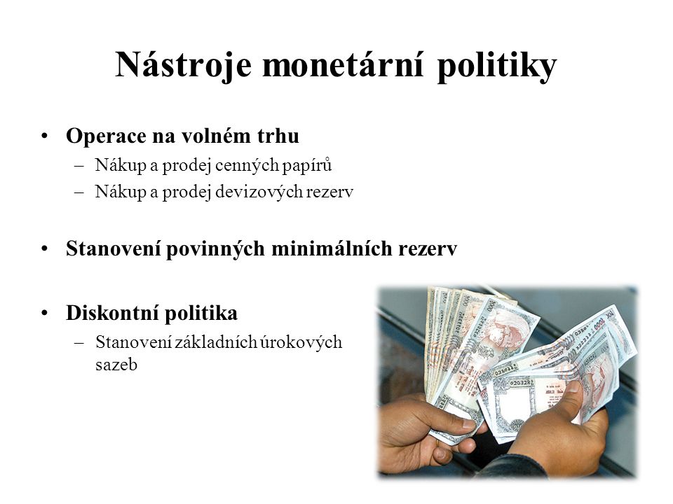 Nástroje monetární politiky