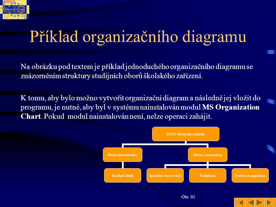 Příklad organizačního diagramu