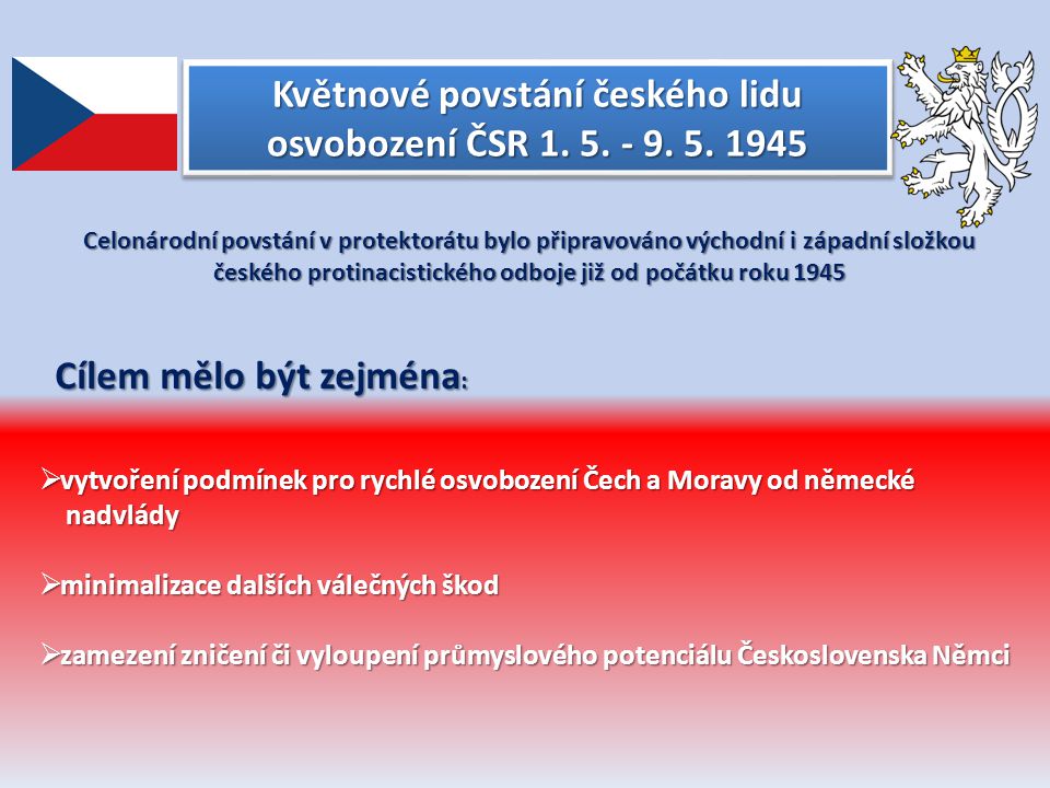Květnové povstání českého lidu osvobození ČSR