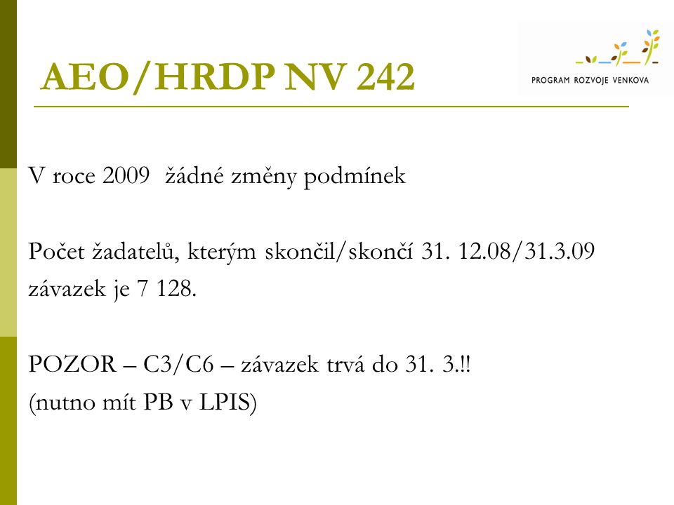 AEO/HRDP NV 242