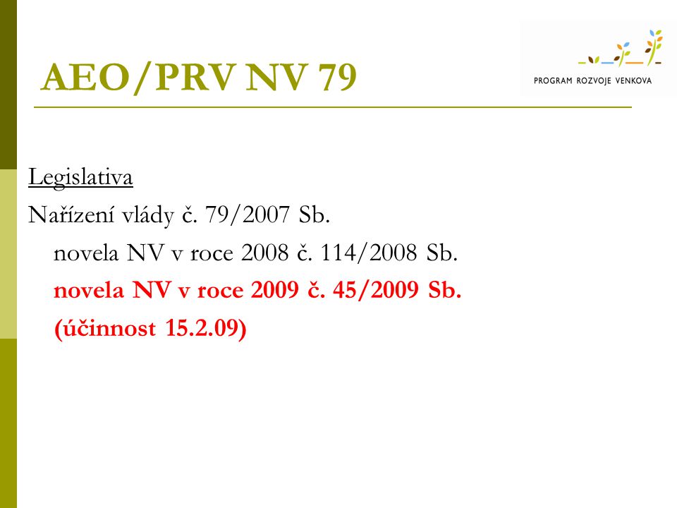 AEO/PRV NV 79