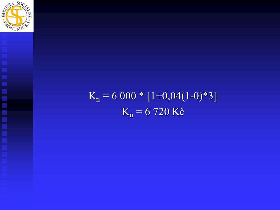 Kn = * [1+0,04(1-0)*3] Kn = Kč