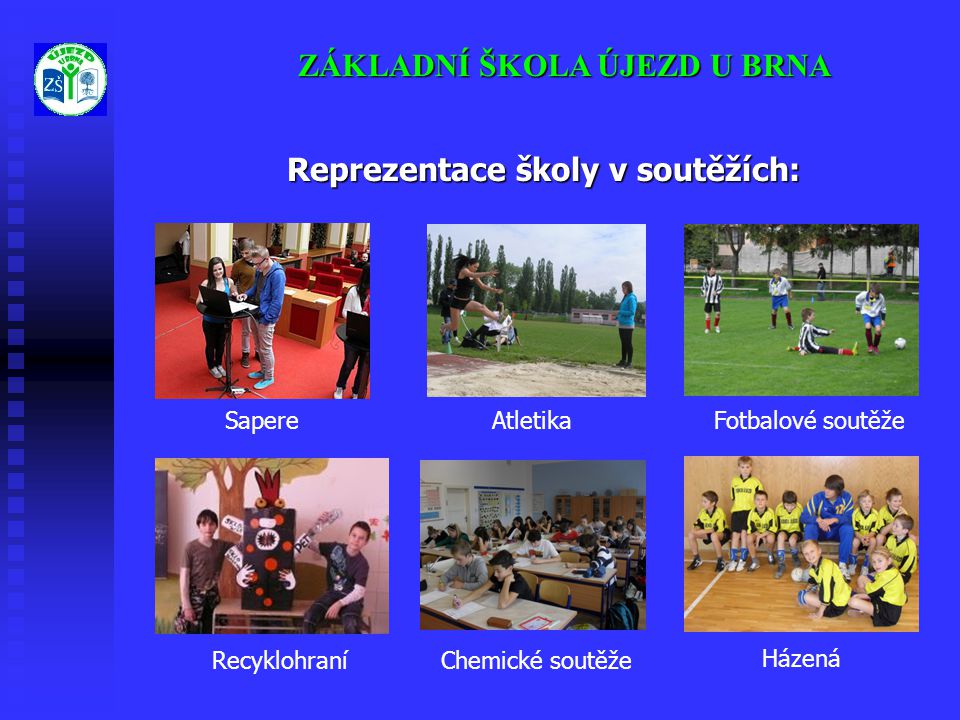Reprezentace školy v soutěžích: