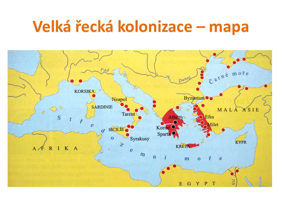 Velká řecká kolonizace – mapa