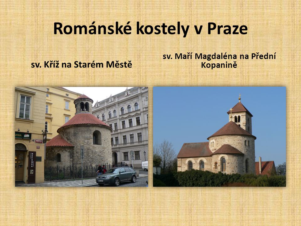 Románské kostely v Praze