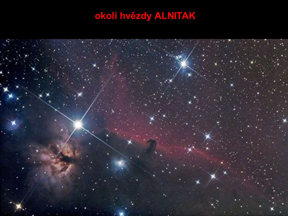okolí hvězdy ALNITAK