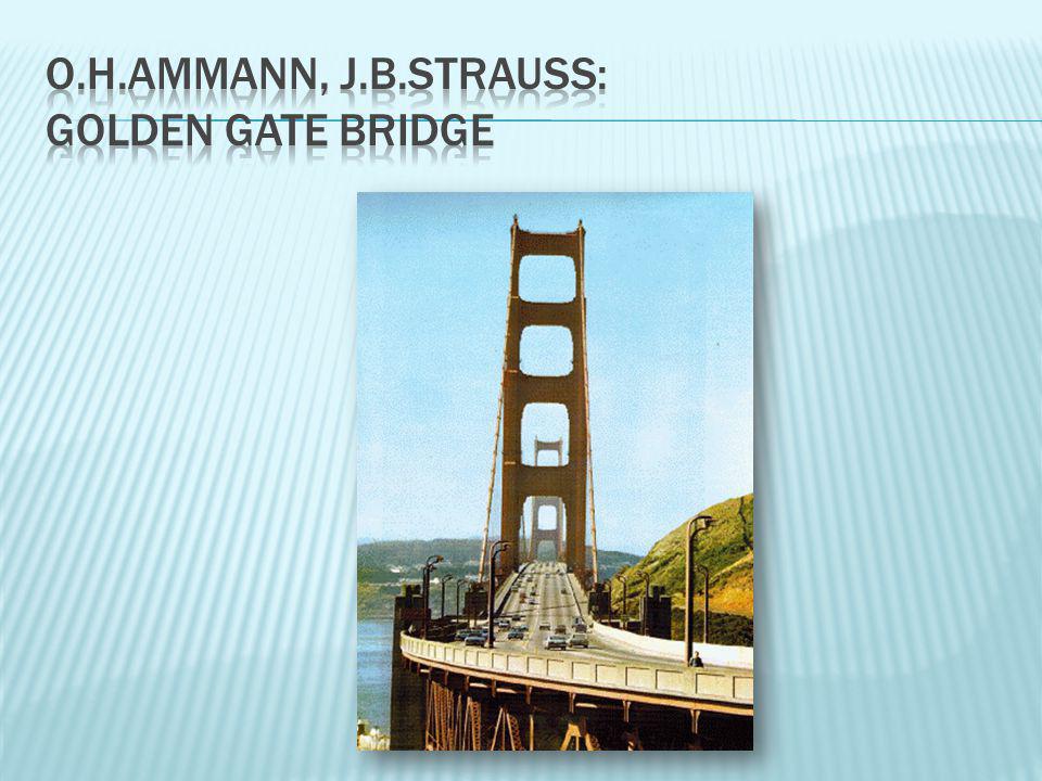 o.h.ammann, j.b.strauss: golden gate bridge